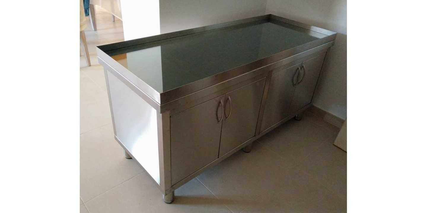 Mesa de Inox para aquário Ornamental