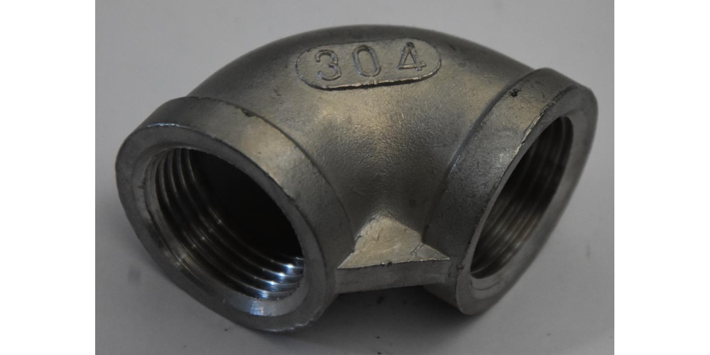Threaded Knee 90 F / F INOX AISI 304 1 inch