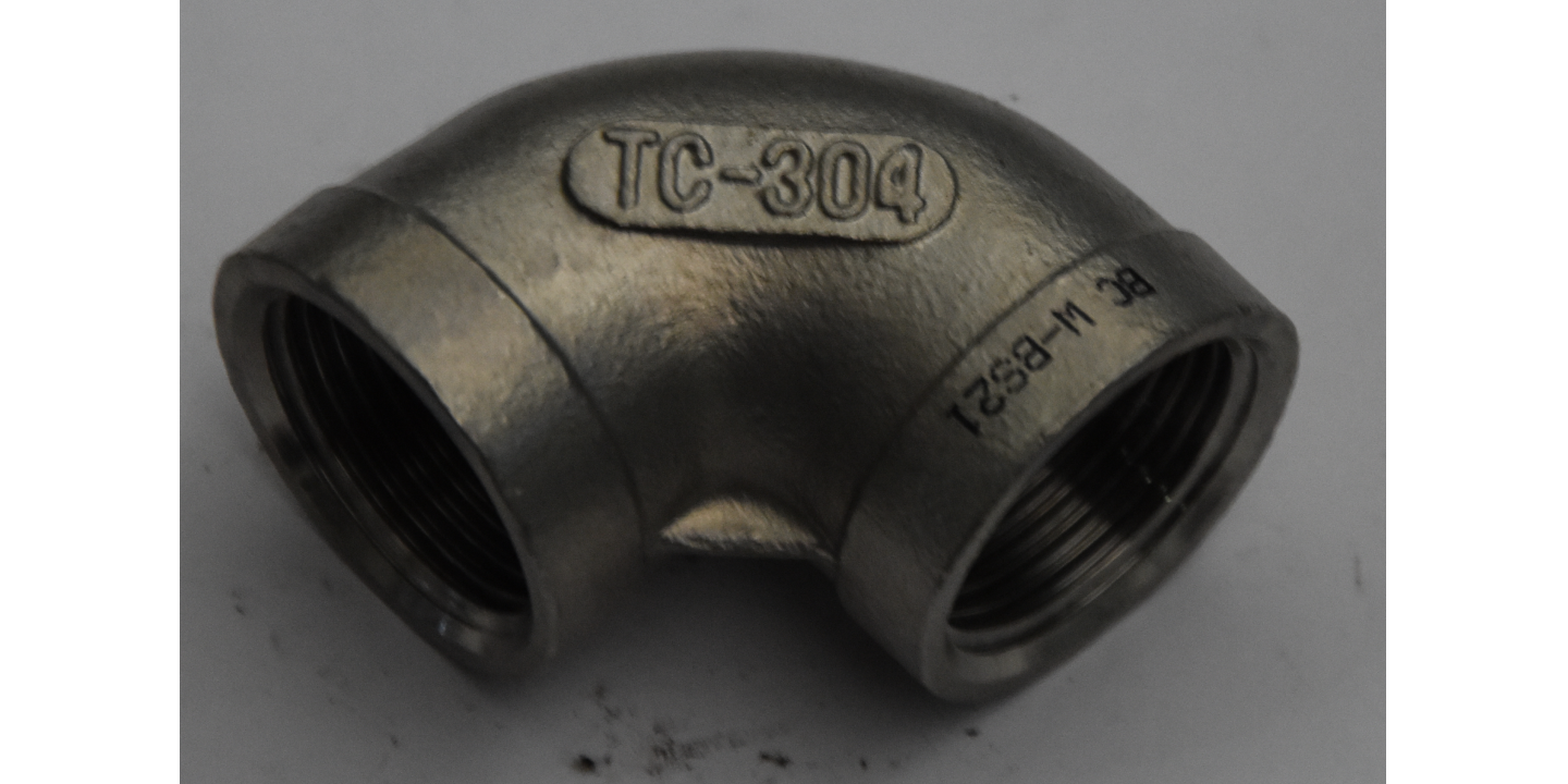Threaded Knee 90 F/F INOX AISI 304 3/4