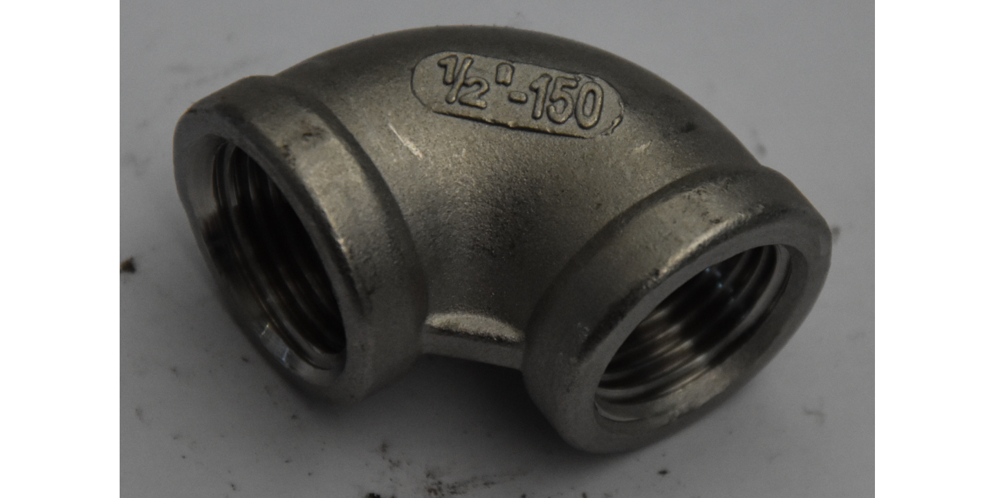 Threaded Knee 90 F/F INOX AISI 316 1/2 inch