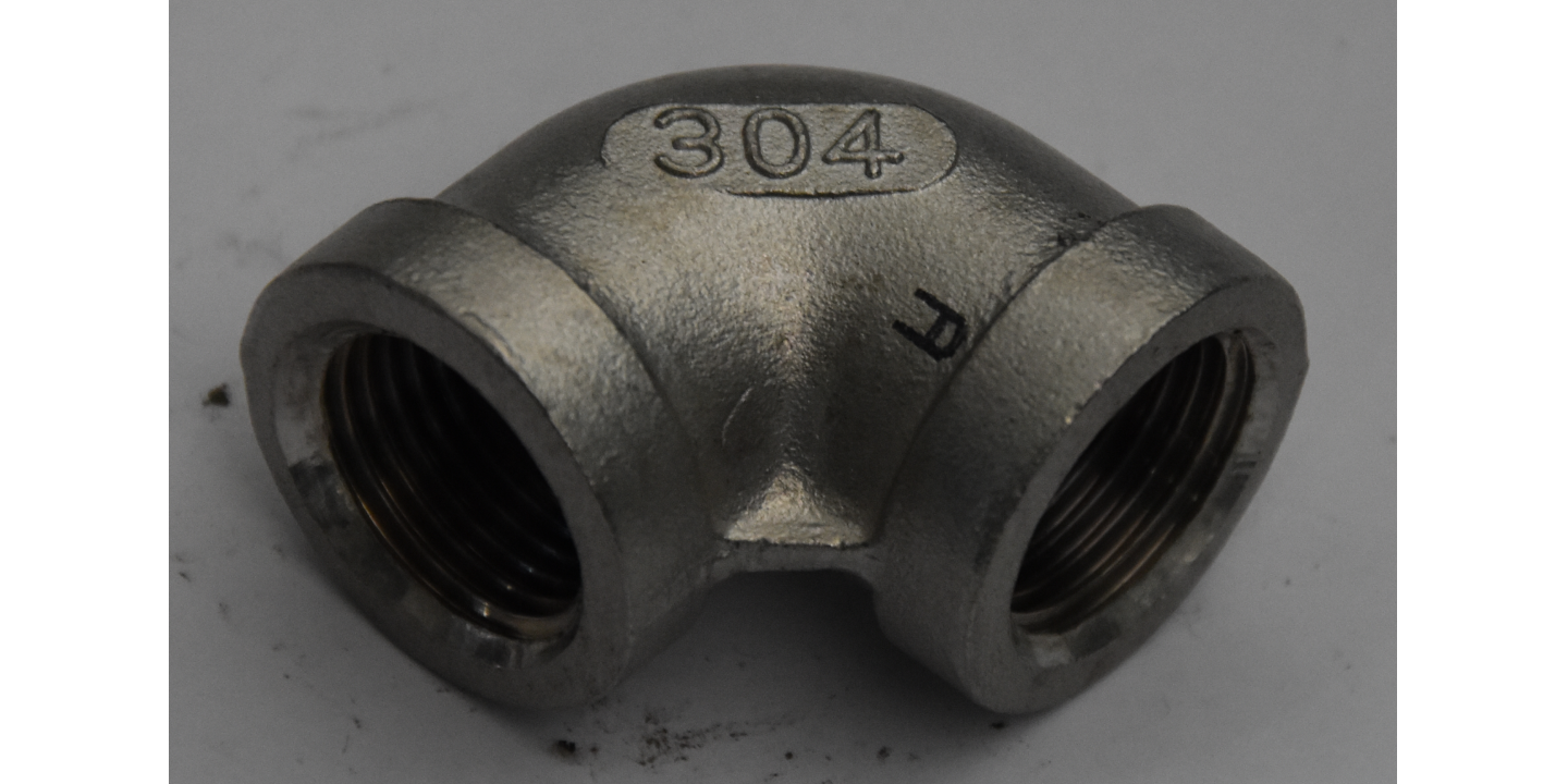 Threaded Knee 90 F/F INOX AISI 304 1/2 Inch