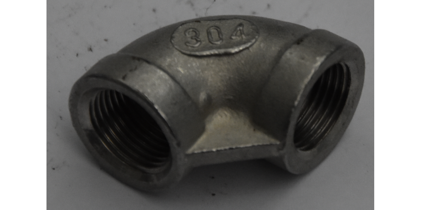 Threaded Knee 90 F/F INOX AISI 304 3/8