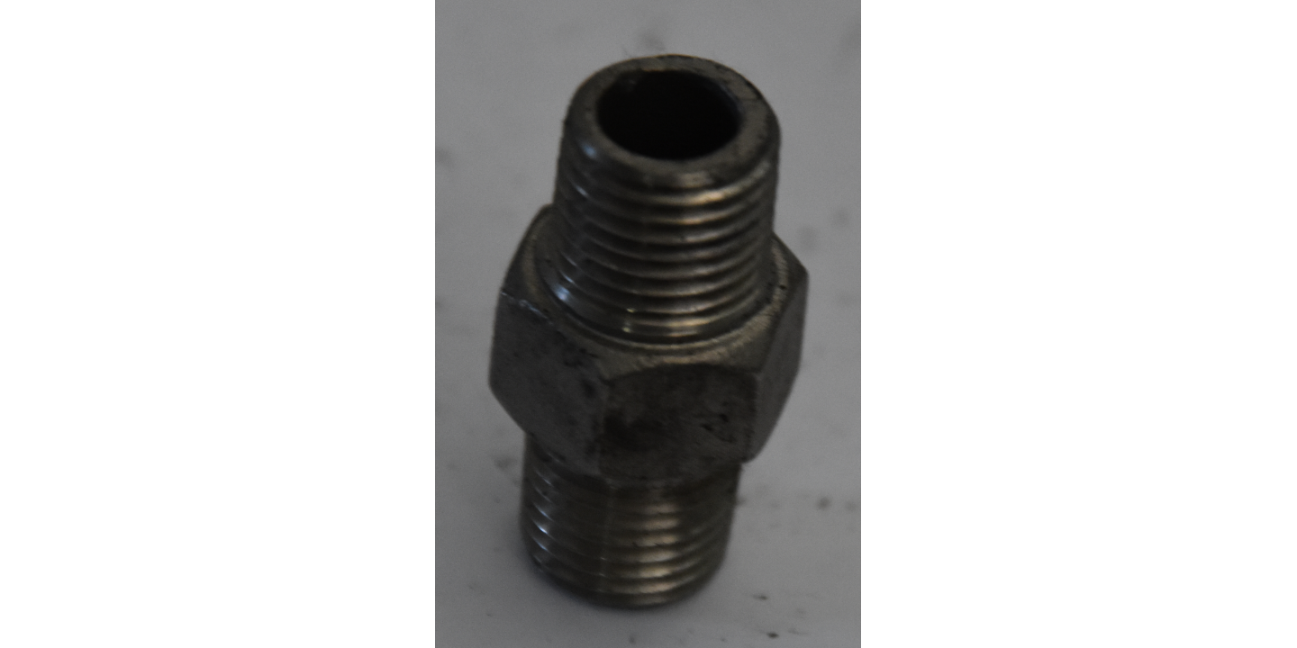 Double Hexagonal Bushings M/M INOX AISI 316 1/4