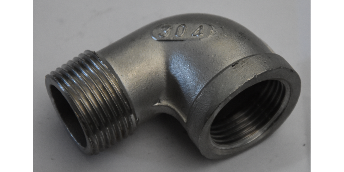 Threaded Knee 90 M / F INOX AISI 304 1 Inch