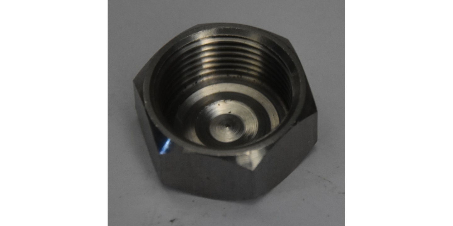 Hexagonal Female Cap INOX AISI 304 3/4 Inch