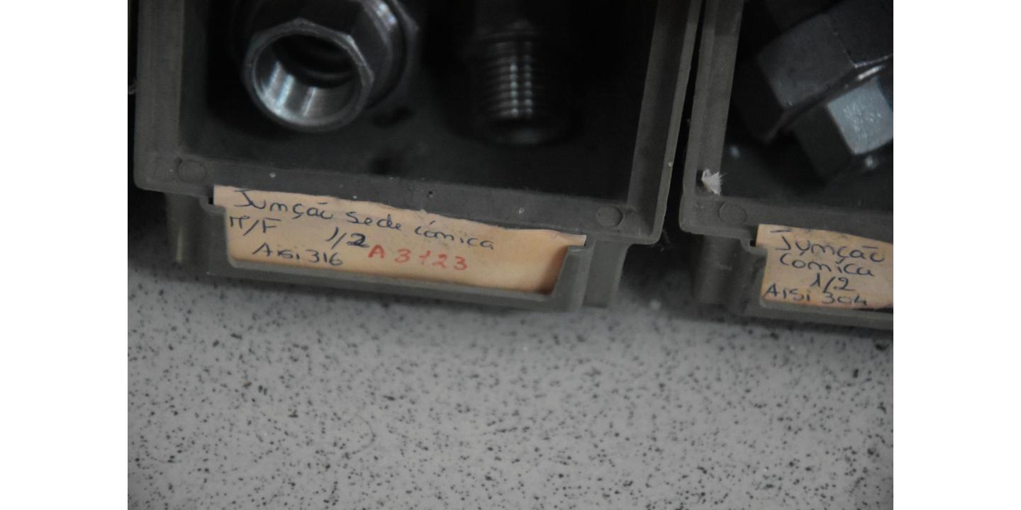 Conical Headquarters M/F INOX AISI 316 1/2 Inches