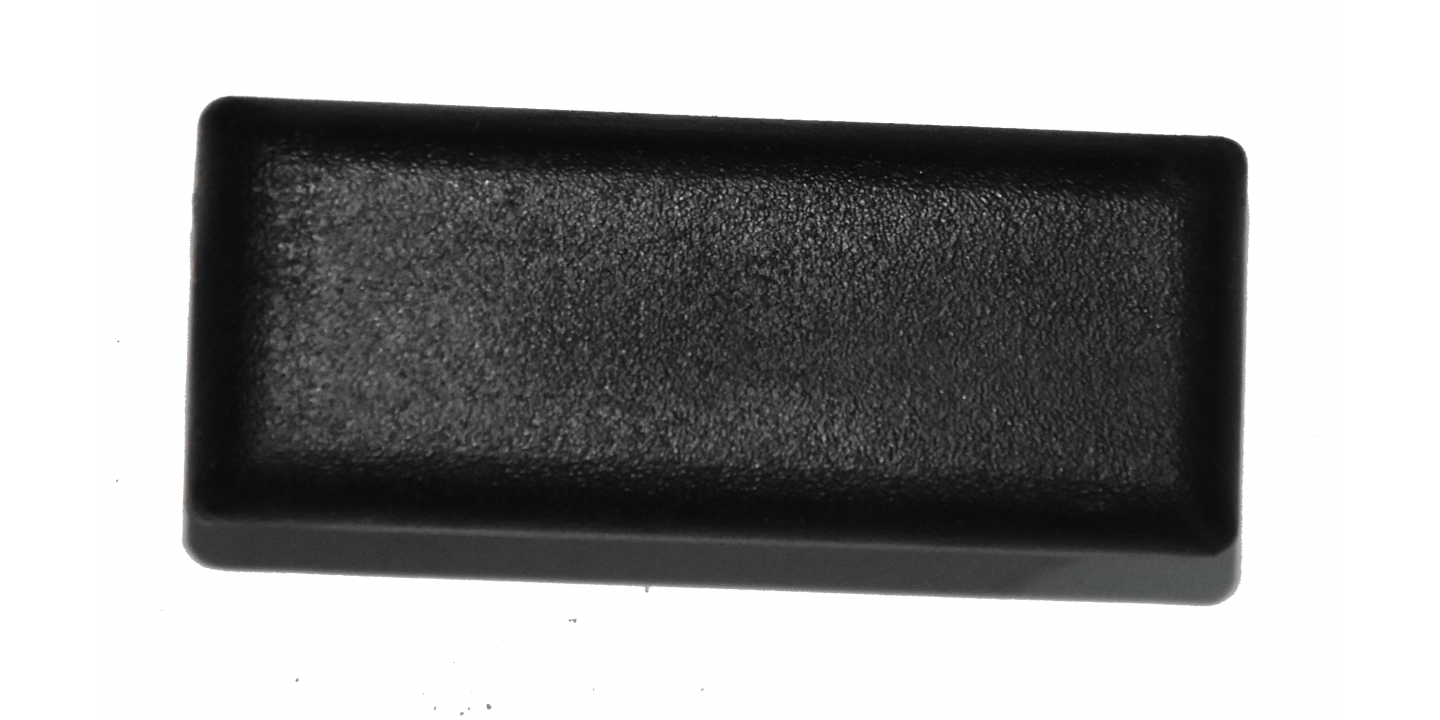 Tampão Plástico Negro 50X20 MM