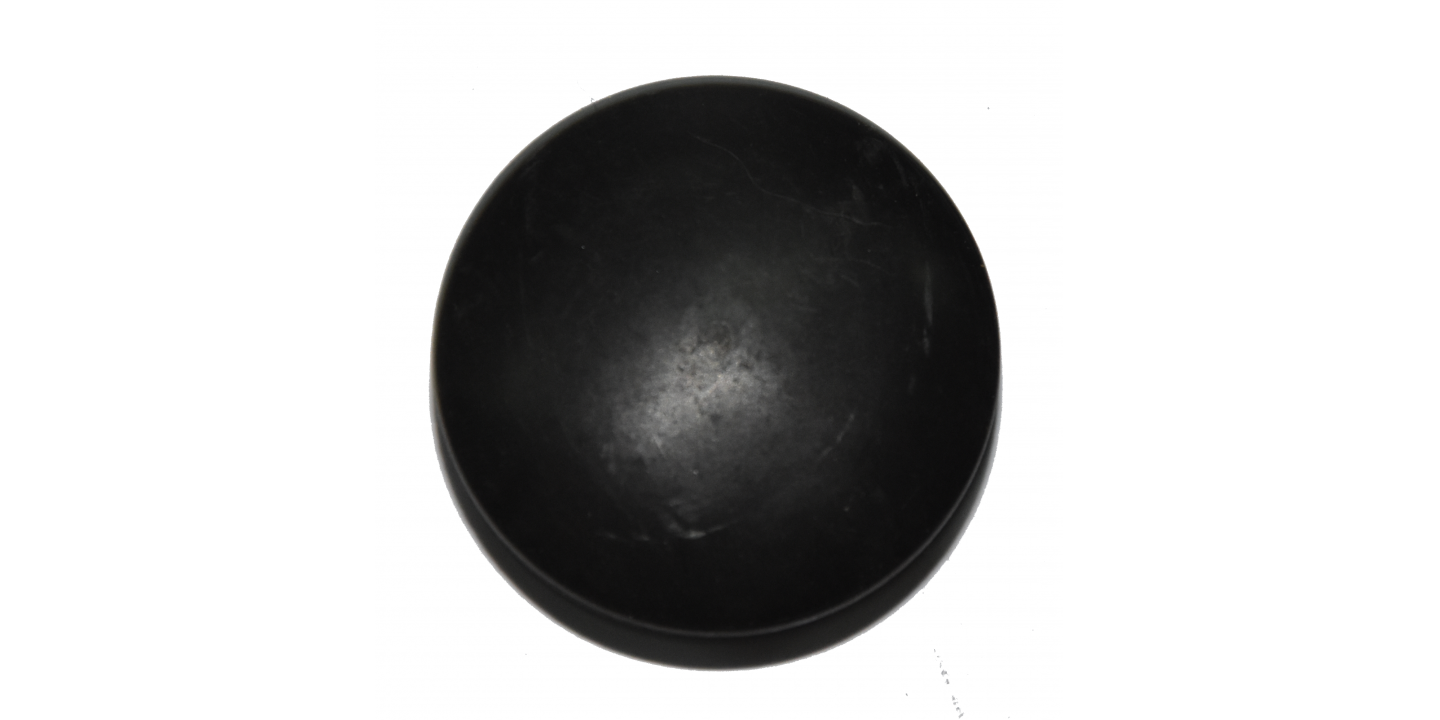 Black Plastic Cap For Round Tube 35 mm
