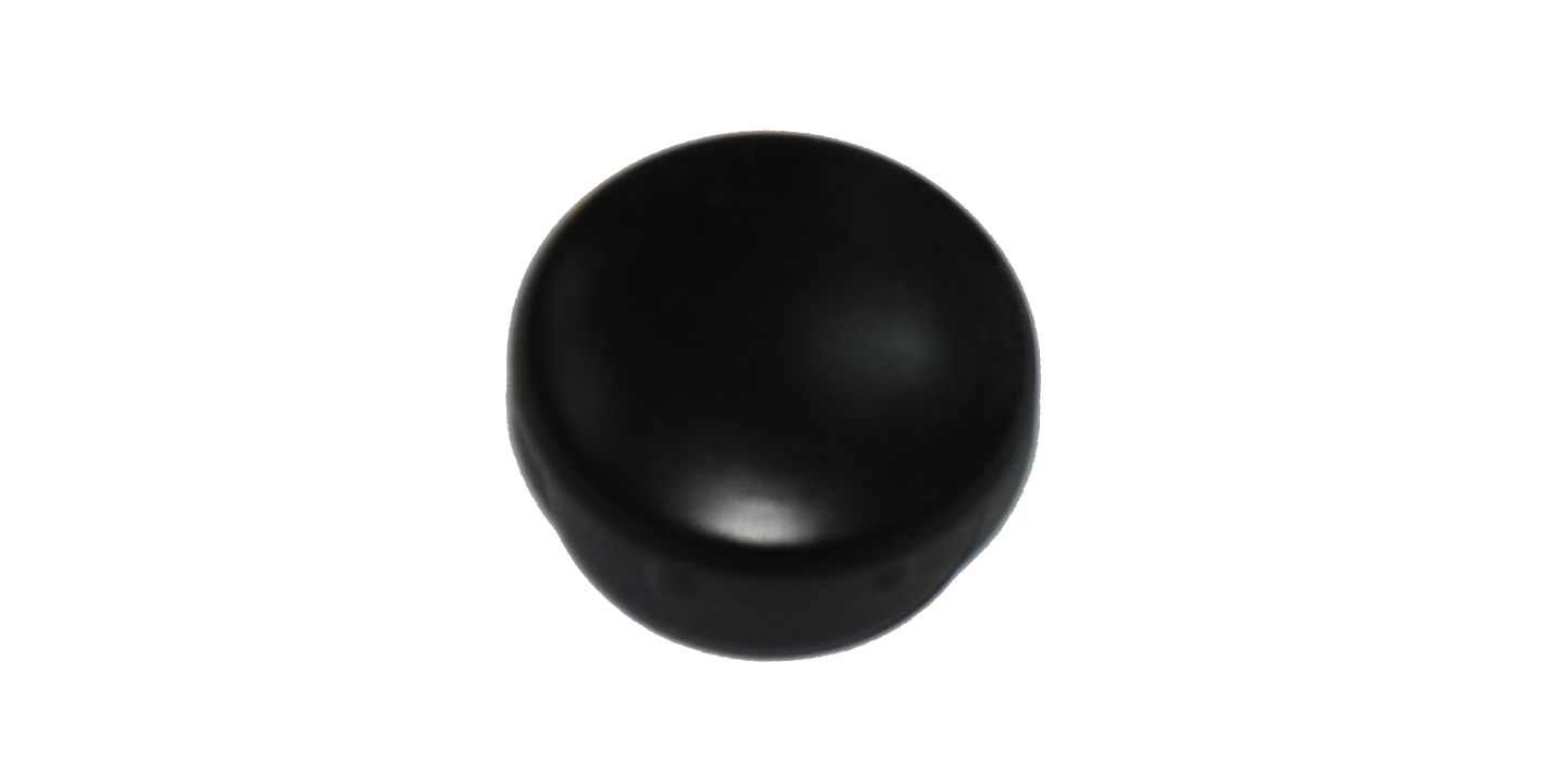 Black Plastic Cap For Round Tube 22mm