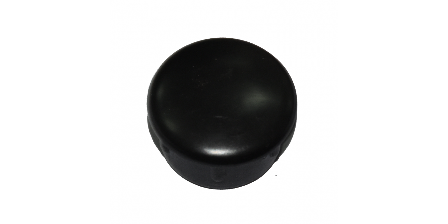 Black Plastic Cap For Round Tube 25mm