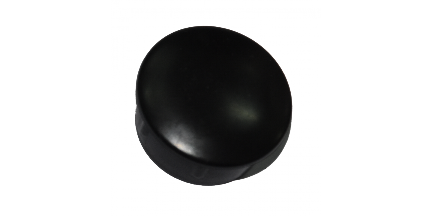 Black Plastic Tube Cap for Round Tube 28mm