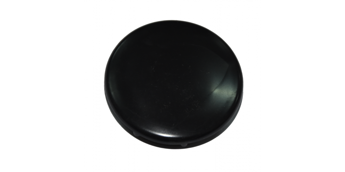 Black Plastic Cap for Round Tube 50 mm