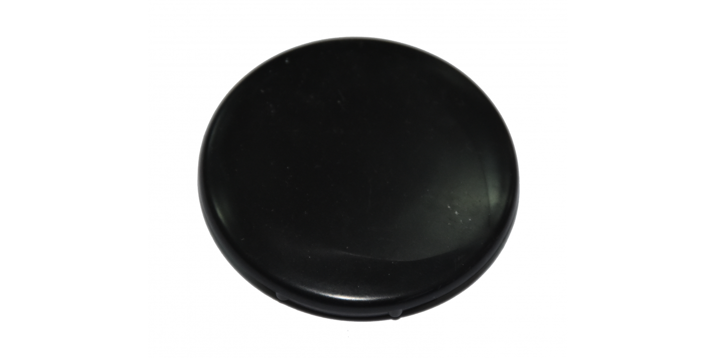 Black Plastic Cap For 60mm Round Tube