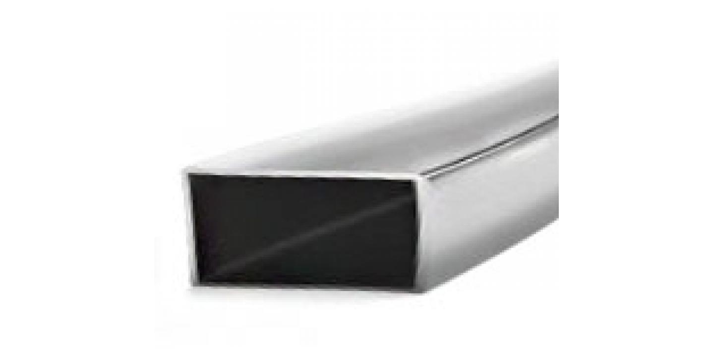 Polished Rectangular Tube INOX AISI 304 40X20X1.5